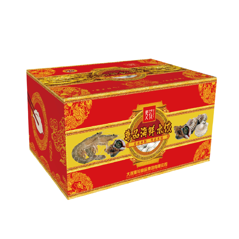 S2-4.5kg麦花尊品海鲜水饺礼盒